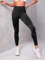 Seamless High-Waist Leggings - Peach-Booty Lifting Workout Tights