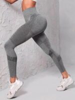 Seamless High-Waist Leggings - Peach-Booty Lifting Workout Tights - Image 2