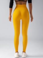 Seamless High-Waist Leggings - Butt-Lifting Compression Tights - Image 3