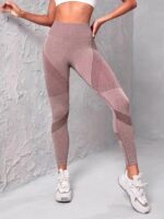 Seamless High-Waist Leggings - Peach-Booty Lifting Workout Tights - Image 3