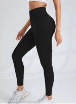 Washed Seamless Textured Leggings - High-Waist Butt-Lifting Gym Tights - Image 6