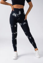 Tie-Dye High-Waist Leggings - Seamless Butt-Lifting Tights - Image 6