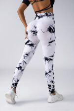 Tie-Dye High-Waist Leggings - Seamless Butt-Lifting Tights - Image 7