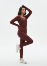Long-Sleeve Full-Length Jumpsuit - Seamless Tummy Control Unitard - Image 8