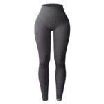 Ribbed High-Waist Leggings - Soft Compression Butt-Lifting Tights - Image 8