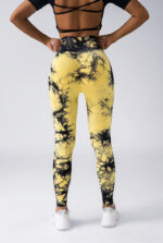 Tie-Dye High-Waist Leggings - Seamless Butt-Lifting Tights - Image 12