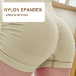 Ruched Peach-Booty Biker Shorts - High-Waist Workout Shorts - Image 2