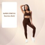 Halter Open-Back Yoga Set - Seamless Padded Bra & High-Waist Leggings