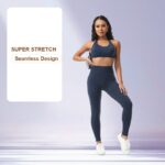 Halter Open-Back Yoga Set - Seamless Padded Bra & High-Waist Leggings - Image 3