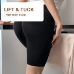 High-Waist Butt-Lifting Biker Shorts - Seamless Sculpt Shorts - Image 2