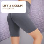 High-Waist Butt-Lifting Biker Shorts - Seamless Sculpt Shorts - Image 3